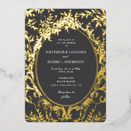 Französische Vintage Hochzeit Folieneinladung