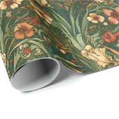 Französische, Vintage, im Jugendstil inspiriert Wi Geschenkpapier (Rolleneckpunkt)