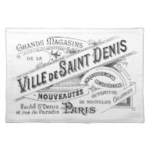 Französische Vintage Pariser Romantik-Werbung