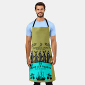 Französische Vintage-Sardinen-Küche Schürze (Getragen)