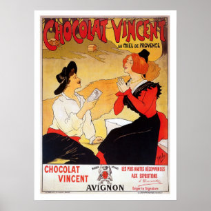 Französische Vintage-Werbung für Schokolade Poster