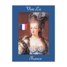 Französische Vive La France Marie Antoinette Postc