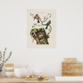 Französische Vogelgravuren Poster (Küche)