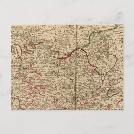 Französische Wälder Postkarte (Vorderseite)
