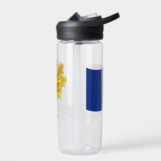 Französische Wappen, Flagge, Frankreich Trinkflasche (Links)