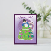 Französische Weihnachtskarte 1904, Joyeux-Weihnach Feiertagspostkarte (Stehend Vorderseite)