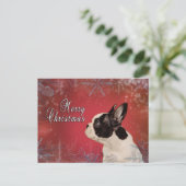 Französische Weihnachtskarte Feiertagspostkarte (Stehend Vorderseite)