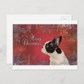 Französische Weihnachtskarte Feiertagspostkarte (Vorne/Hinten)