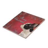 Französische Weihnachtskarte Fliese (Seite)