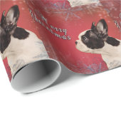 Französische Weihnachtskarte Geschenkpapier (Rolleneckpunkt)