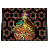 Französische Weihnachtskarte Große Geschenktüte (Vorderseite)