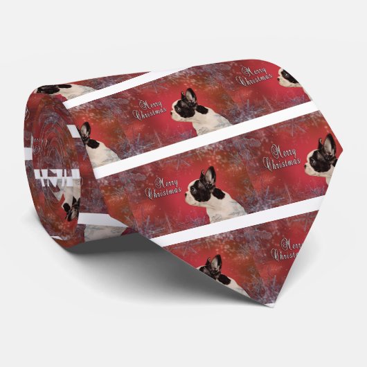 Französische Weihnachtskarte Krawatte (Gerollt)