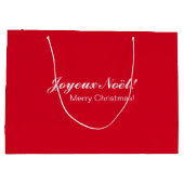 Französische Weihnachtsrot-Tasche Große Geschenktüte (Rückseite)