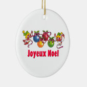 Französische Weihnachtsvögel Keramikornament (Rechts)