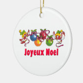 Französische Weihnachtsvögel Keramikornament (Links)