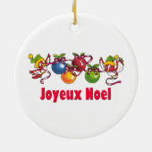 Französische Weihnachtsvögel Keramikornament (Hinten)