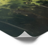 Französische Weinberge Landschaft Kunst, Dichtung  Poster (Ecke)