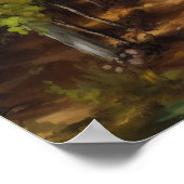 Französische Weinberge Landschaft Kunst, Dichtung  Poster (Ecke)