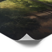 Französische Weinberge Landschaft Kunst, Dichtung Poster (Ecke)