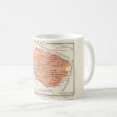 Französische Weine - farbenfrohe Karte Kaffeetasse (VorderseiteRechts)