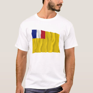 Französische wellenartig bewegende Flagge T-Shirt