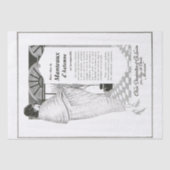 Französische Werbung Decoupage Extravagant Lady Vi Seidenpapier (Vorderseite)