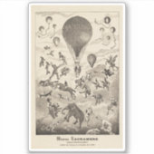 Französische Werbung für Ballonhersteller Aufkleber (Vorderseite)