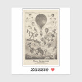Französische Werbung für Ballonhersteller Aufkleber (Blatt)