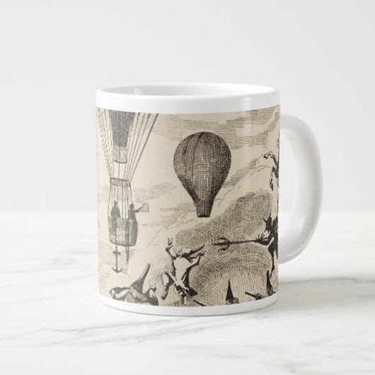 Französische Werbung für Ballonhersteller Jumbo-Tasse (Vorderseite Rechts)