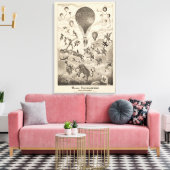 Französische Werbung für Ballonhersteller Leinwanddruck (Insitu (Wohnzimmer))