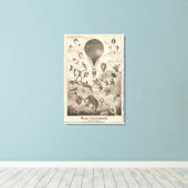 Französische Werbung für Ballonhersteller Leinwanddruck (Insitu (Holzboden))