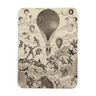 Französische Werbung für Ballonhersteller Magnet