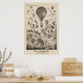 Französische Werbung für Ballonhersteller Poster (Küche)