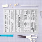 Französische Werbung Zeitungsseite Decoupage Men Seidenpapier (Handwerk)