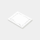 Französische Whimsical-Schrift benutzerdefinierter Post-it Klebezettel (angewinkelt)