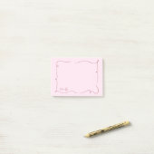 Französische Whimsical-Schrift benutzerdefinierter Post-it Klebezettel (Auf Schreibtisch)