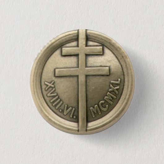 Französische Widerstand-Medaille Button (Vorderseite)
