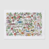 Französische Wörterbuch-Platte Seidenpapier (Vorderseite)