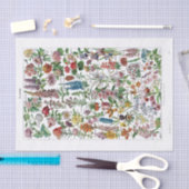 Französische Wörterbuch-Platte Seidenpapier (Handwerk)