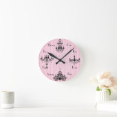 Französische Zeit Runde Wanduhr (Zuhause)