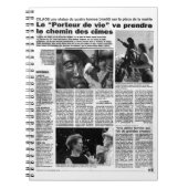 Französische Zeitung Notizblock (Vorderseite)