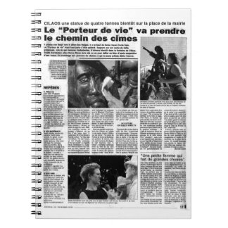 Französische Zeitung Notizblock