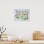 Französische Zuhause | Südfrankreich Poster (Küche)