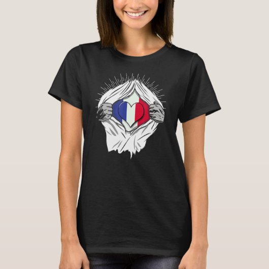 Französische Zuhause T-Shirt (Vorderseite)