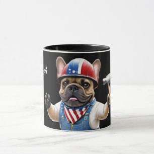 Französischen Bulldoggen Happy Labor Day  Tasse