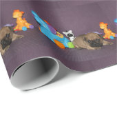 Französischen Bulldoggen kleiner Welpe Bulldog Geschenkpapier (Rolleneckpunkt)