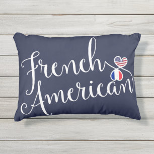 französischer Amerikaner - Herzklopfen Kissen Für Draußen