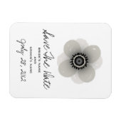 Französischer Anemone Wedding Save the Date Magnet (Horizontal)