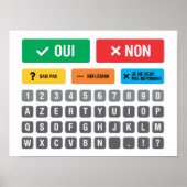 Französischer Autismus AAC PECS Mitteilung zur Mit Poster (Vorne)