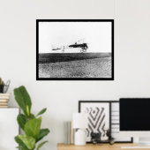 Französischer Aviator Louis Bleriot 1909 Poster (Heimbüro)